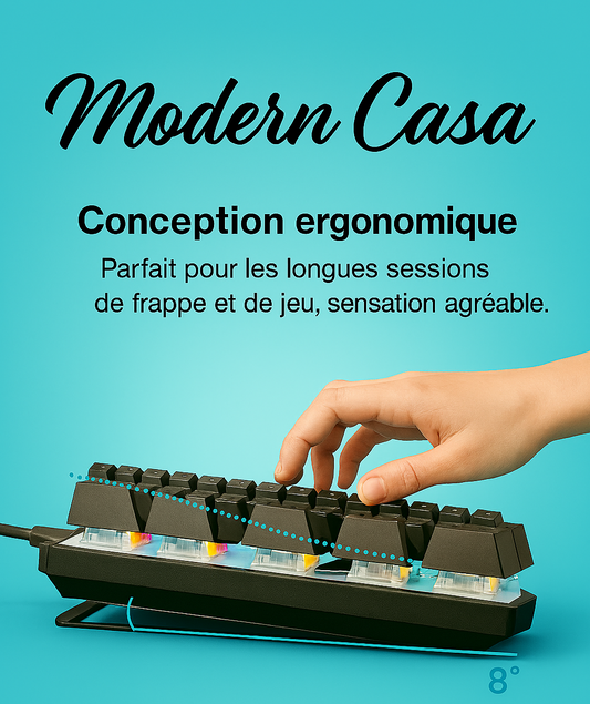 Mini Clavier Gaming – 61 Touches ⚡