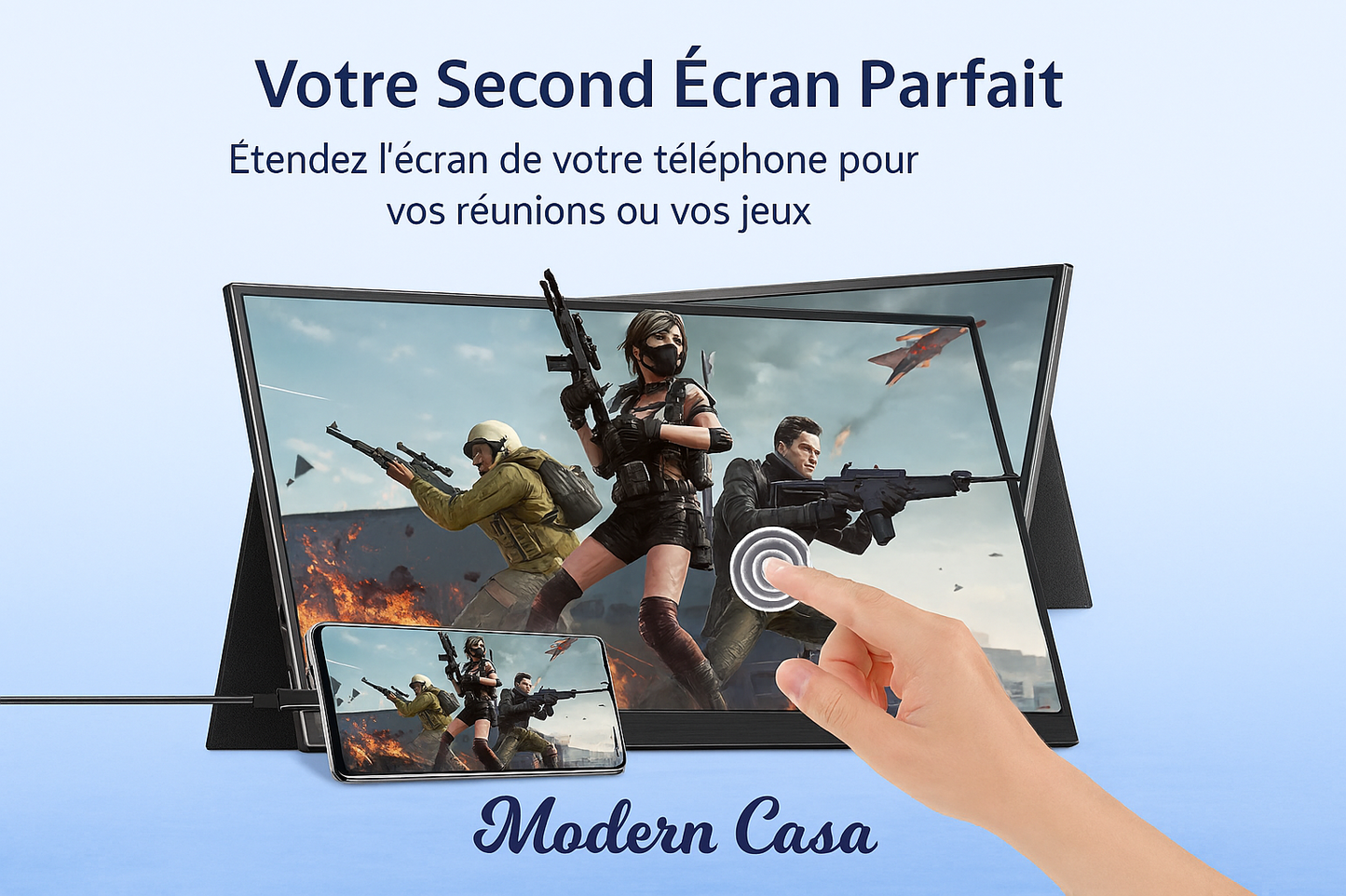 Ecran Portable Tactile 14’’ 📺