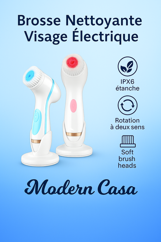 🧼 Brosse Nettoyante Visage 3‑en‑1