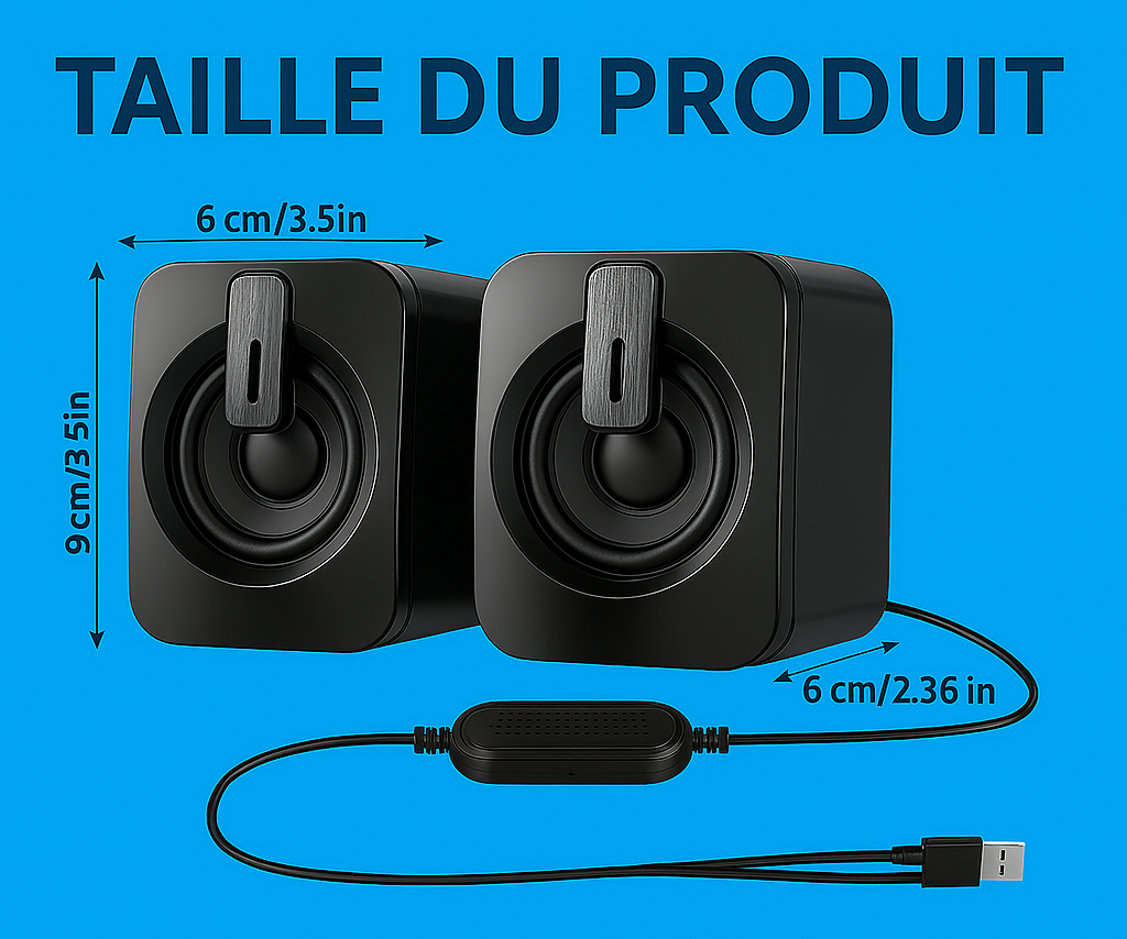 Mini Baffe de Son 🎵 (USB LED)